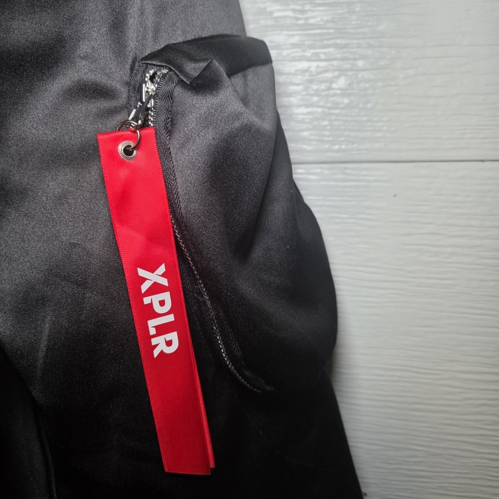 NWOT XPLR Black Bomber Jacket - Picture 4 of 5